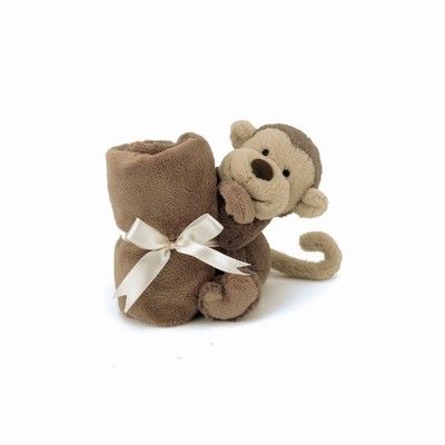 Jellycat Bashful Monkey Soothers Australia | 058461CEP